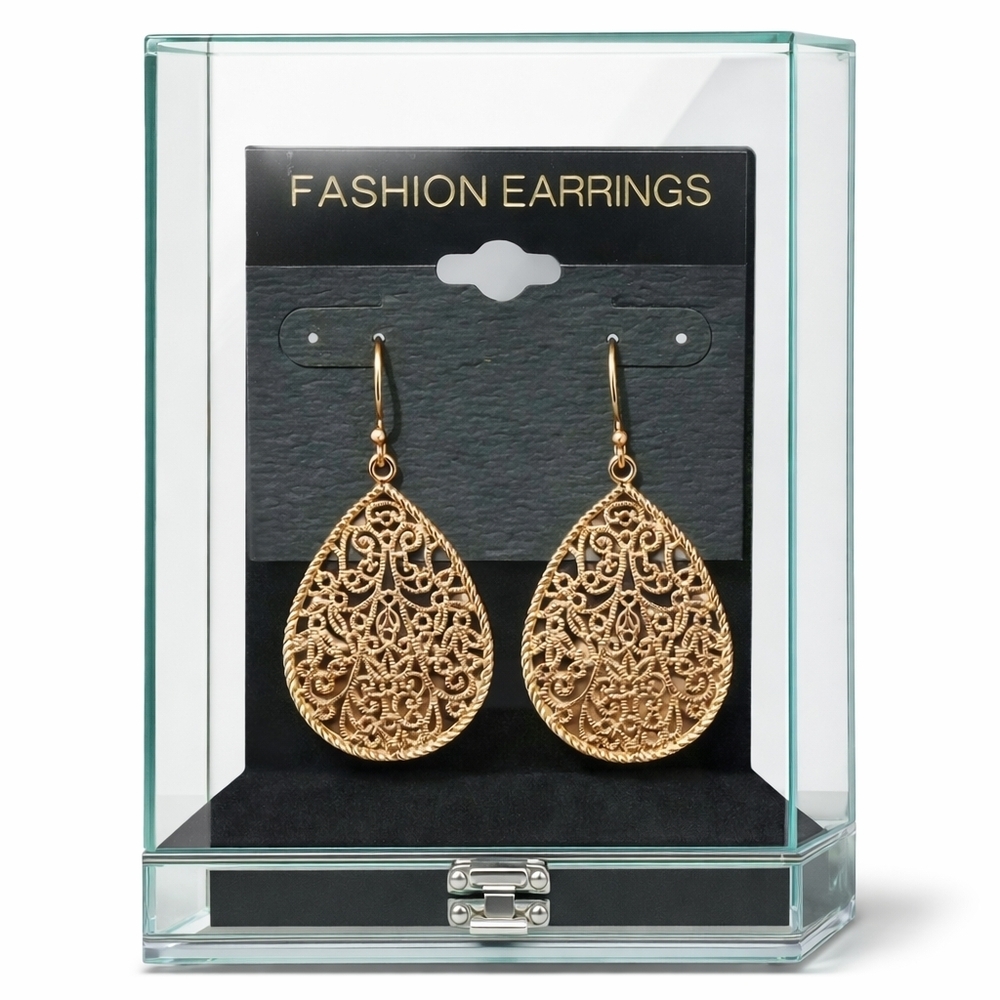 Gold fashion earrings